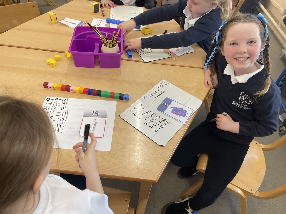 1A_MrsAlmond's tweet photo. We’ve been using number blocks to find number bonds in a systematic way — starting at 0 and moving one block at a time so we don’t miss any! @ololprimary_HT #MathOlol #MakeADifference https://t.co/KICPvkk0t2