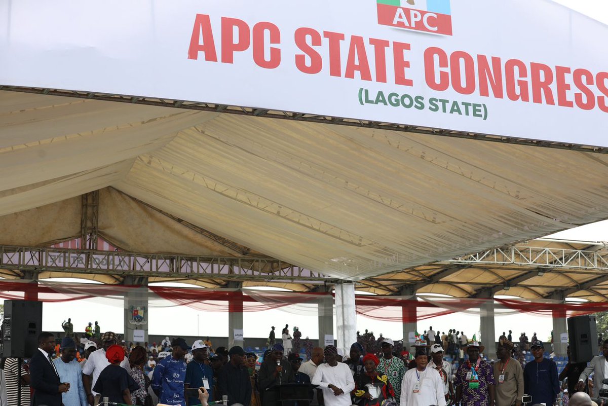 abdullahayofel's tweet photo. PHOTO: Governor Sanwo-Olu giving his remarks at the Lagos State APC party congress.... ❤️🇳🇬 #Drivenbyprogress #ApcLagoscongress https://t.co/fZGQKtnYGu
