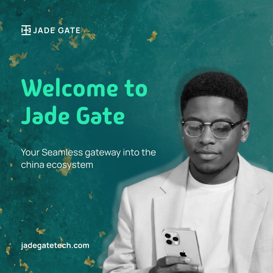 Trade shouldn’t feel complicated, and every big opportunity needs the right infrastructure 

Welcome to Jade Gate; where China–Nigeria commerce becomes seamless, structured, and stress-free.

Import smarter. Exchange easier. Move faster.

jadegatetech.com
#tech  #Jadegate