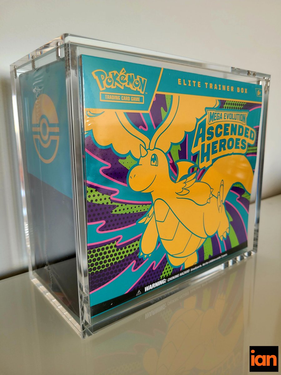 Love the colour pop on this one. The first ETB release of the 30th anniversary year is already stored away in extra-thick premium acrylic. See you in 10± years. #AscendedHeroes