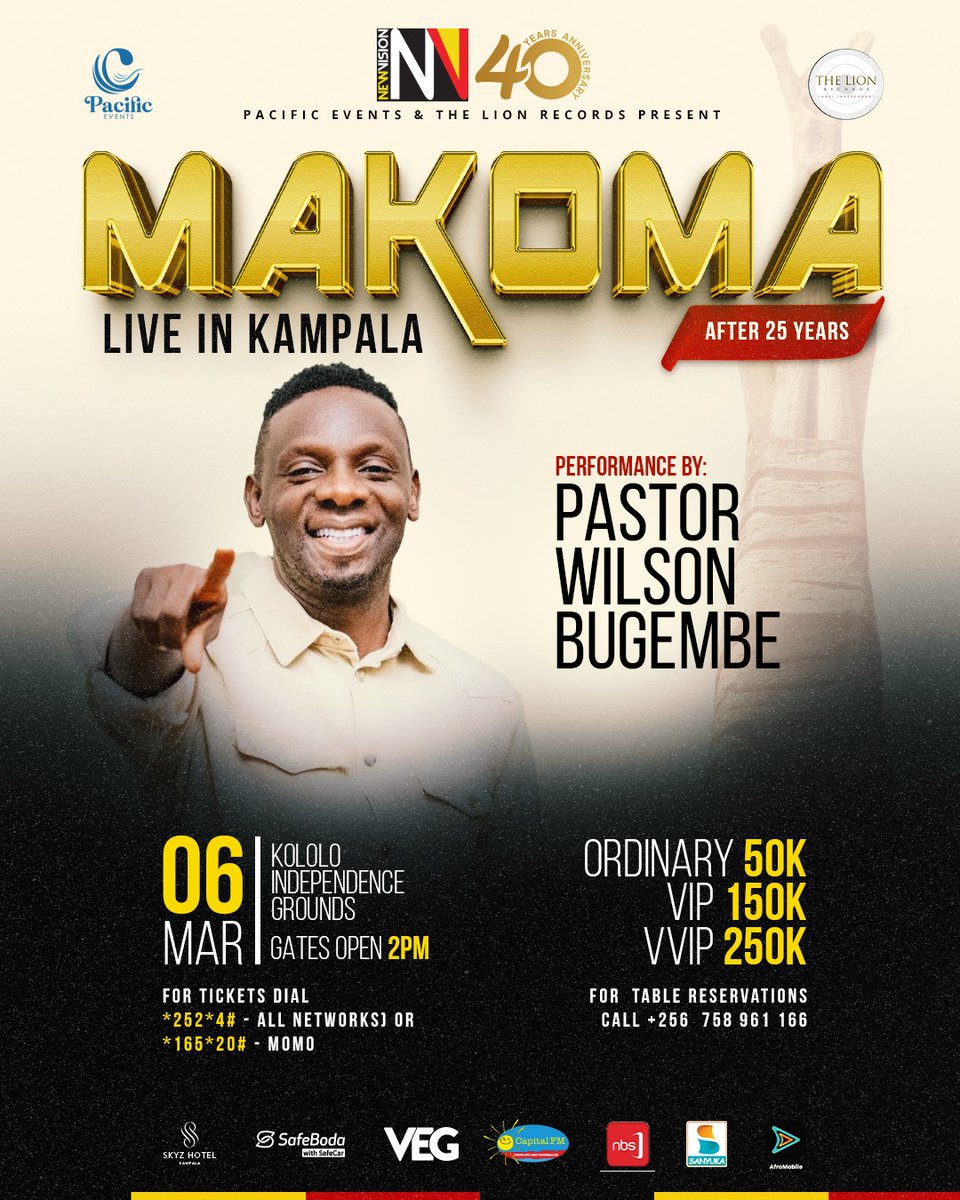 Pastor Bugembe has celebrated New Vision’s 40 years in print, praising their support for his ministry since he was 19 and thanking the <a href="/bukeddeonline/">Bukedde</a> family for their promotion and partnership.

<a href="/adii_max/">Adii</a>, on behalf of <a href="/VisionGroup/">Vision Group</a> CEO <a href="/nyamadon/">Don Wanyama</a>, brought greetings and highlighted