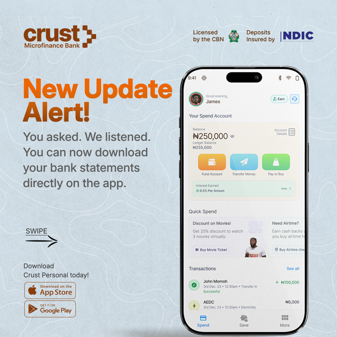 Crust Microfinance Bank tweet media