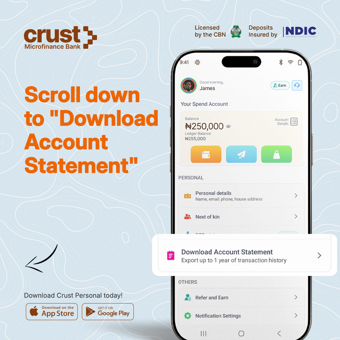 Crust Microfinance Bank tweet media
