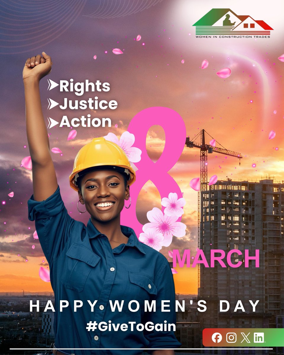 WCT_Bdi's tweet photo. Rights. Justice. Action. ✊🏾
En ce 8 mars, célébrons la force, le talent et l’impact des femmes qui construisent notre avenir. 🚧🌸
Happy Women’s Day 💜
#GiveToGain #WomensDay #WomenInConstruction #RightsJusticeAction https://t.co/OxU4RVdn3k