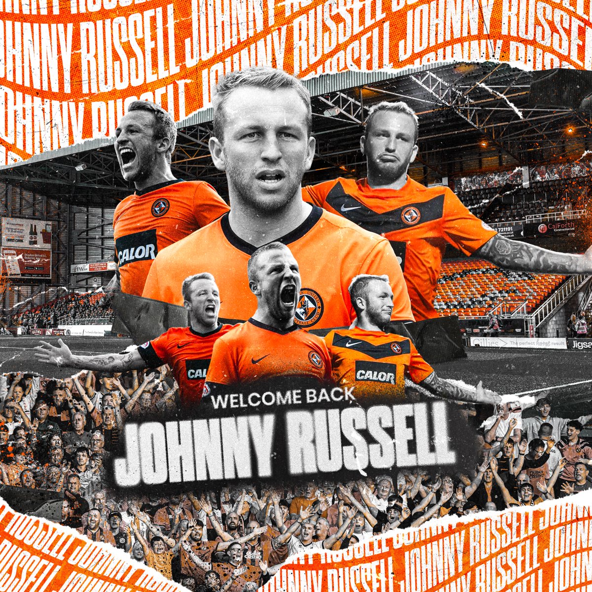 dundeeunitedfc's tweet photo. Back where it all began 🏡

✍️ #DUFC are thrilled to announce the return of Scotland international Johnny Russell

The homegrown frontman has penned a short-term deal until the end of the 2025/26 campaign, subject to both SFA and international clearance 📝

Read more here! 👇🗞️