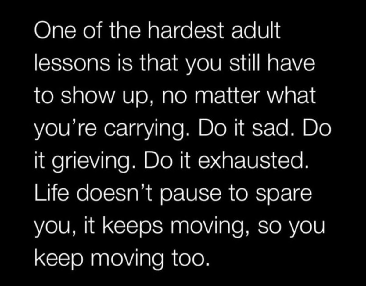 Nothing013q's tweet image. Nobody talks about this part of adulthood.
You don’t get a break just because you’re tired.
You show up anyway.
You build anyway.
You fight anyway.

That’s how winners are made. 💯

#Mindset
#SelfDiscipline
#PersonalGrowth
#KeepGoing
#Adulting