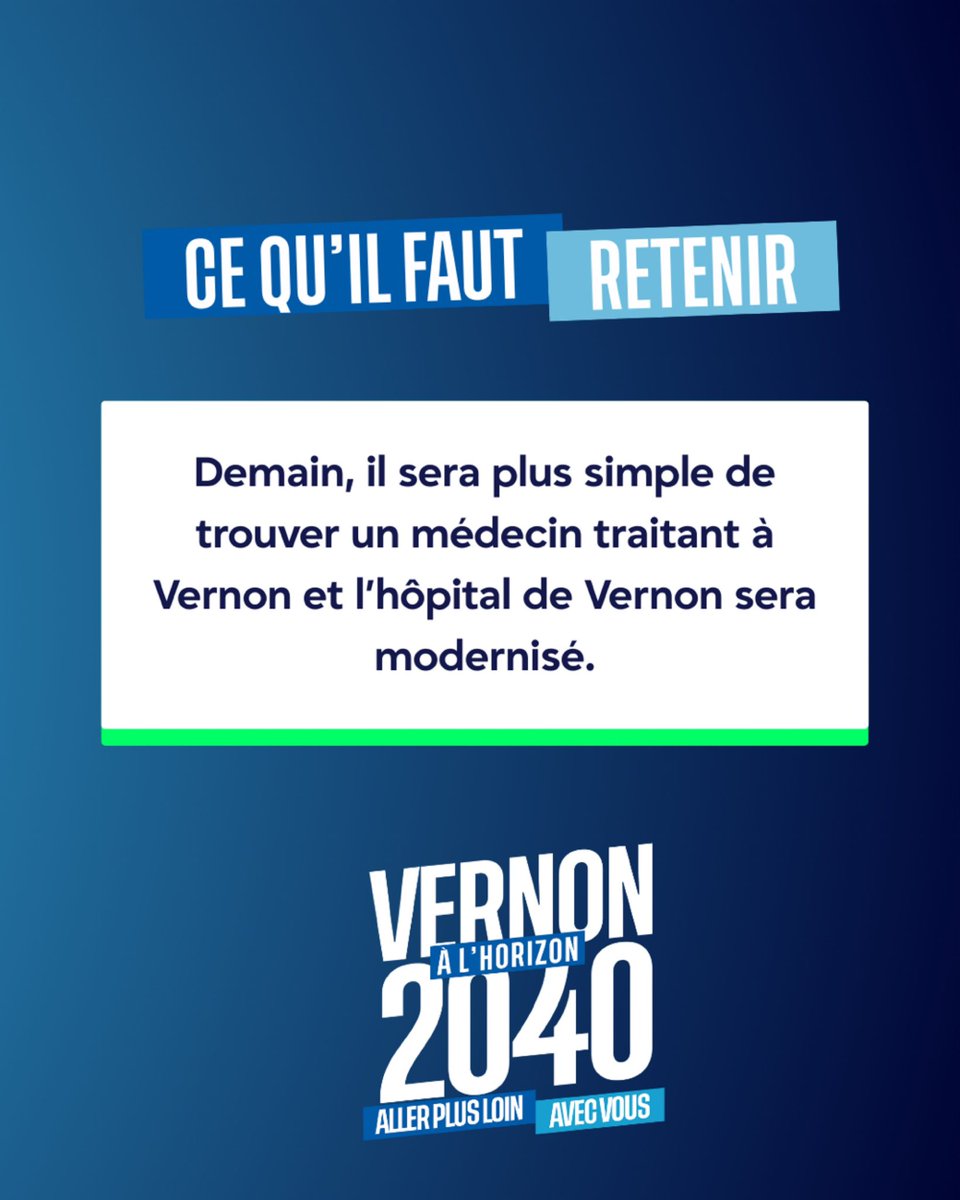 𝐕𝐄𝐑𝐍𝐎𝐍 𝐀̀ 𝐋’𝐇𝐎𝐑𝐈𝐙𝐎𝐍 𝟐𝟎𝟒𝟎 - [Nos propositions]

UNE VILLE QUI PREND SOIN DE SES HABITANTS : LA SANTÉ AU CŒUR DE NOS PRIORITÉS 🩻🩺