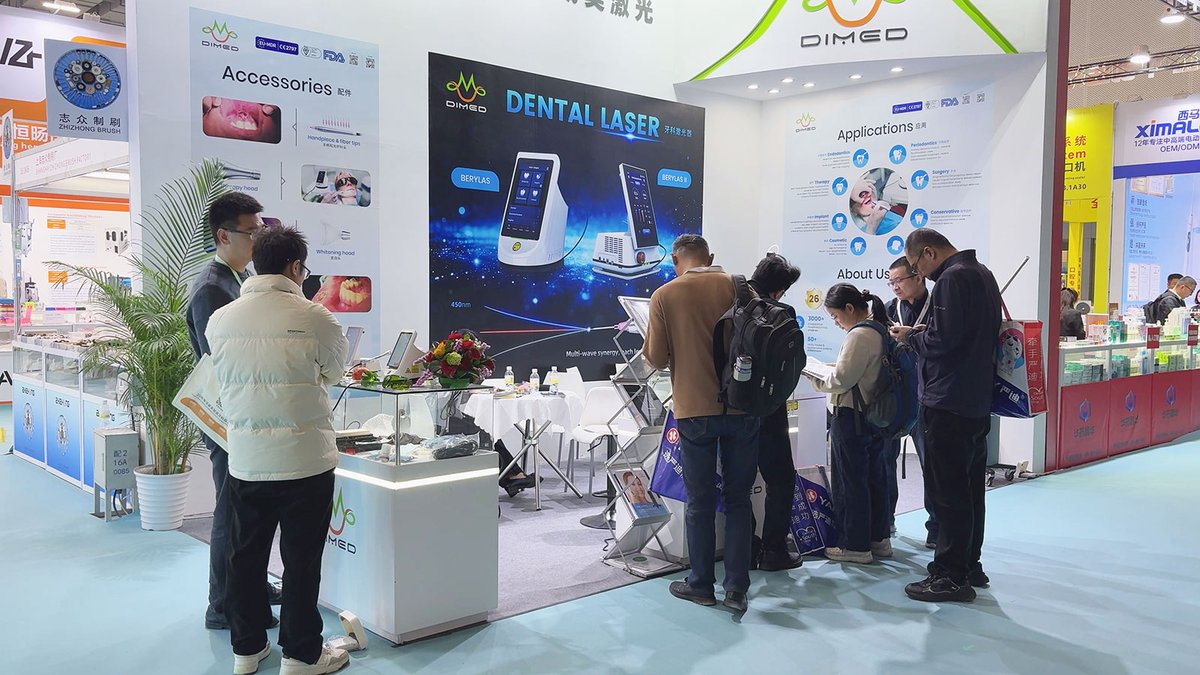 Dimed_Laser's tweet photo. We're excited to be at Dental South China 2026 in Guangzhou, China! 🇨🇳
Visit Dimed Laser at booth 18.1A16 to explore our latest dental laser innovations. We look forward to welcoming you! #DentalSouthChina2026 #DentalExpo2026 #DimedLaser #DentalLaser #LaserDentistry https://t.co/pP3CLVD6GD