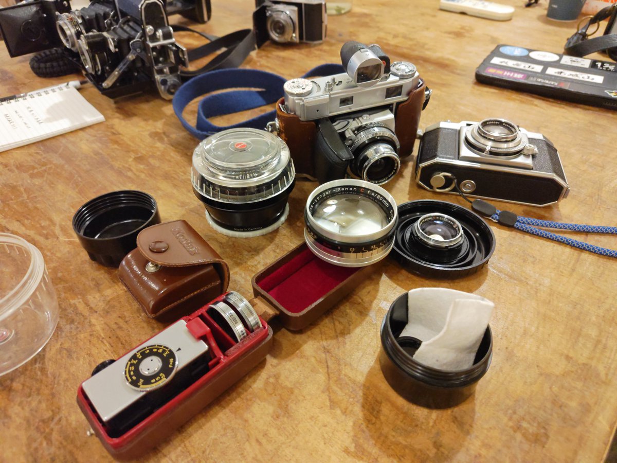 蛇腹カメラ写真展 レチナフルセット持ってきてます🤞🤞🤞🤞🤞