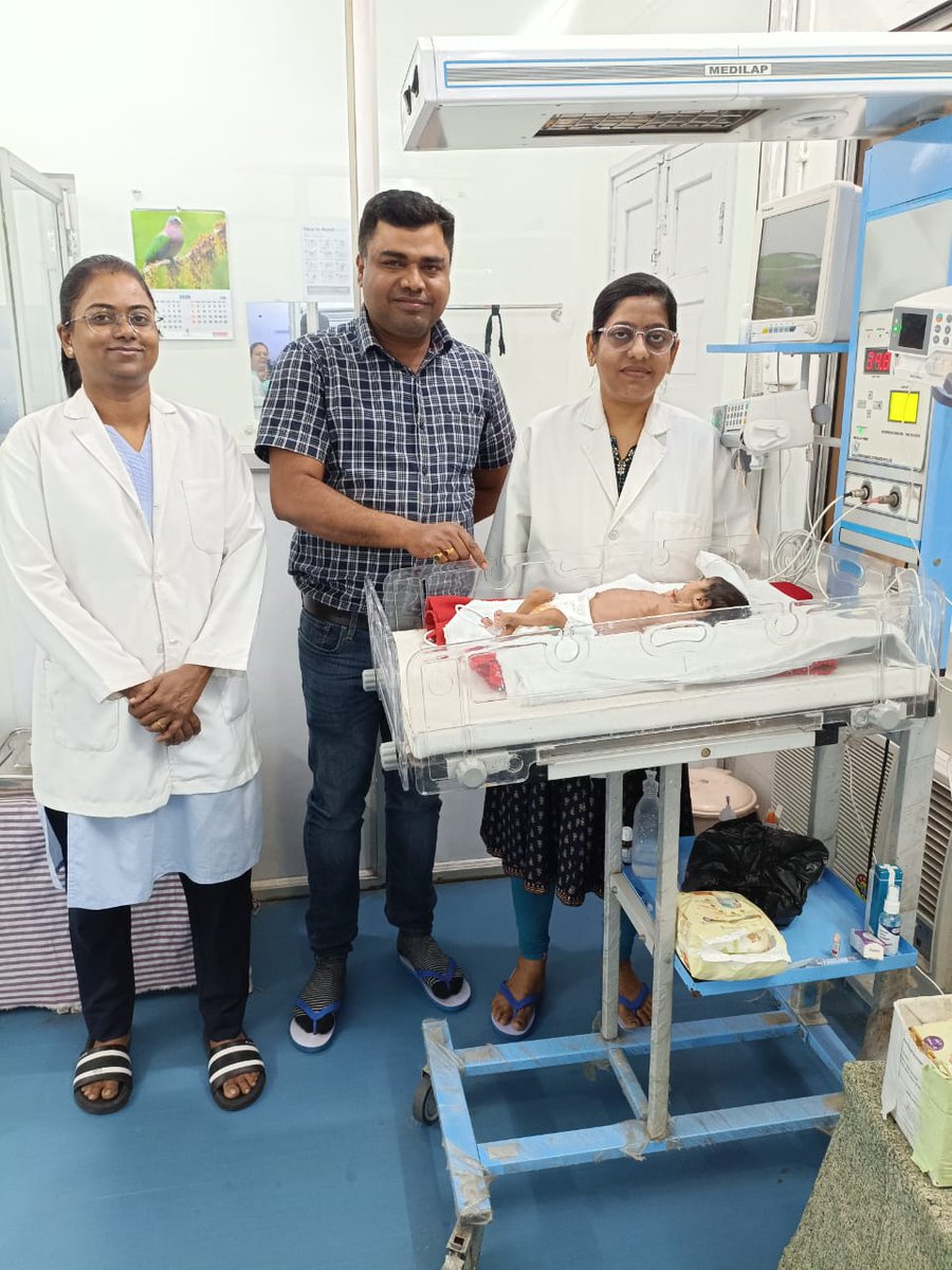 BCCLofficial's tweet photo. Doctors at BCCL Central Hospital have successfully treated a 26-day-old premature baby suffering from severe complications, including respiratory distress and infection. Under the leadership of HOD Dr. Kamna, along with Dr. Nisha and Dr. Abhay, the dedicated pediatric team provided timely and advanced care in the NICU. After intensive treatment and continuous monitoring, the baby recovered and was discharged in stable condition.

#BCCL continues to ensure high-quality medical services through its well-equipped Central Hospital and committed healthcare professionals.

#HealthcareExcellence #SavingLives