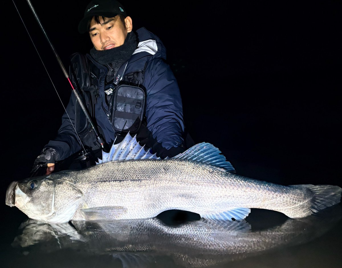 ih_0521_wco's tweet photo. 今年初のランカーGET🐟
90UPスタートできてよかった👍

 #熊本シーバス
 #有明鱸
 #熊本釣り
 #Lurefishing 
 #foojinz 
 #apia 
 #CERTATE 
 #カゲロウMD125
 #megabass https://t.co/xoBXifUTuq