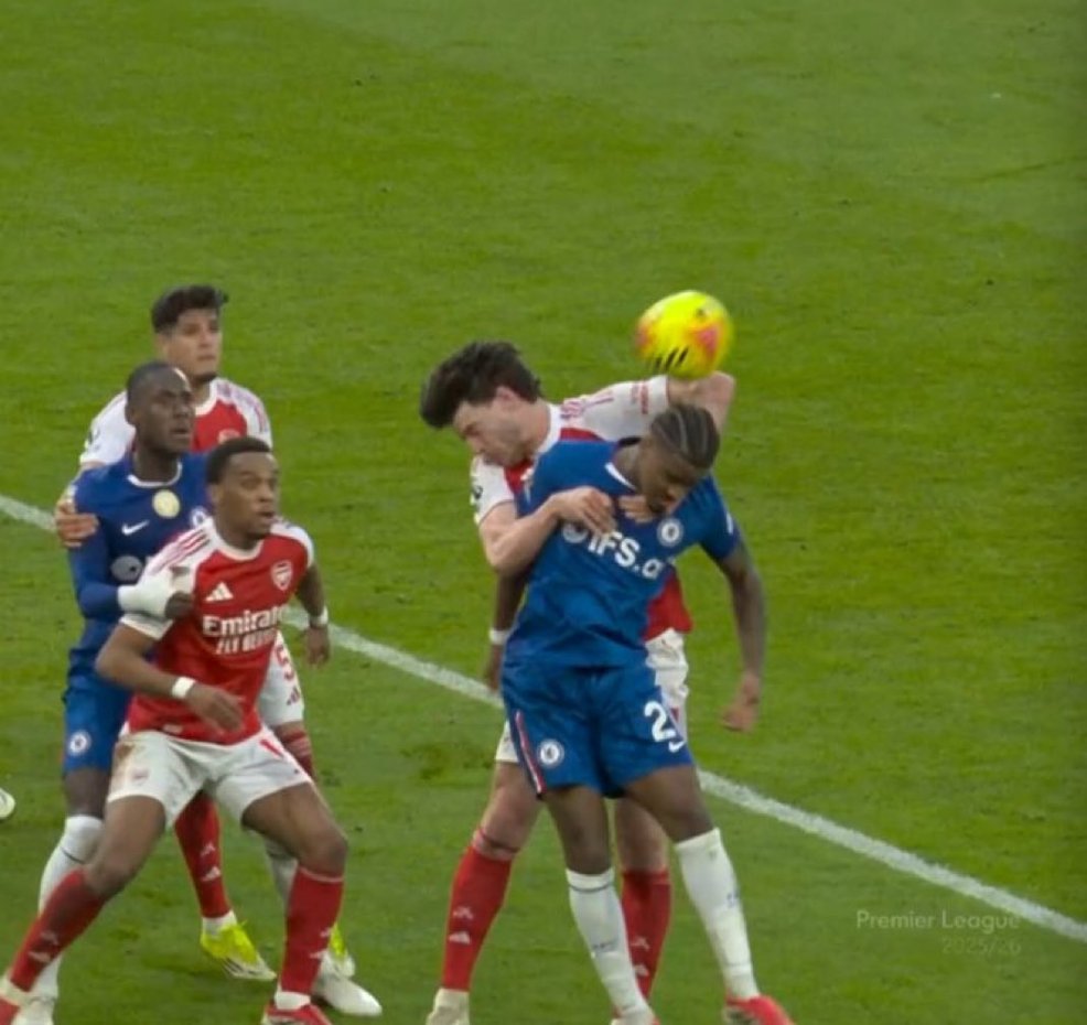 Rival fans:

Not handball                      clear penalty