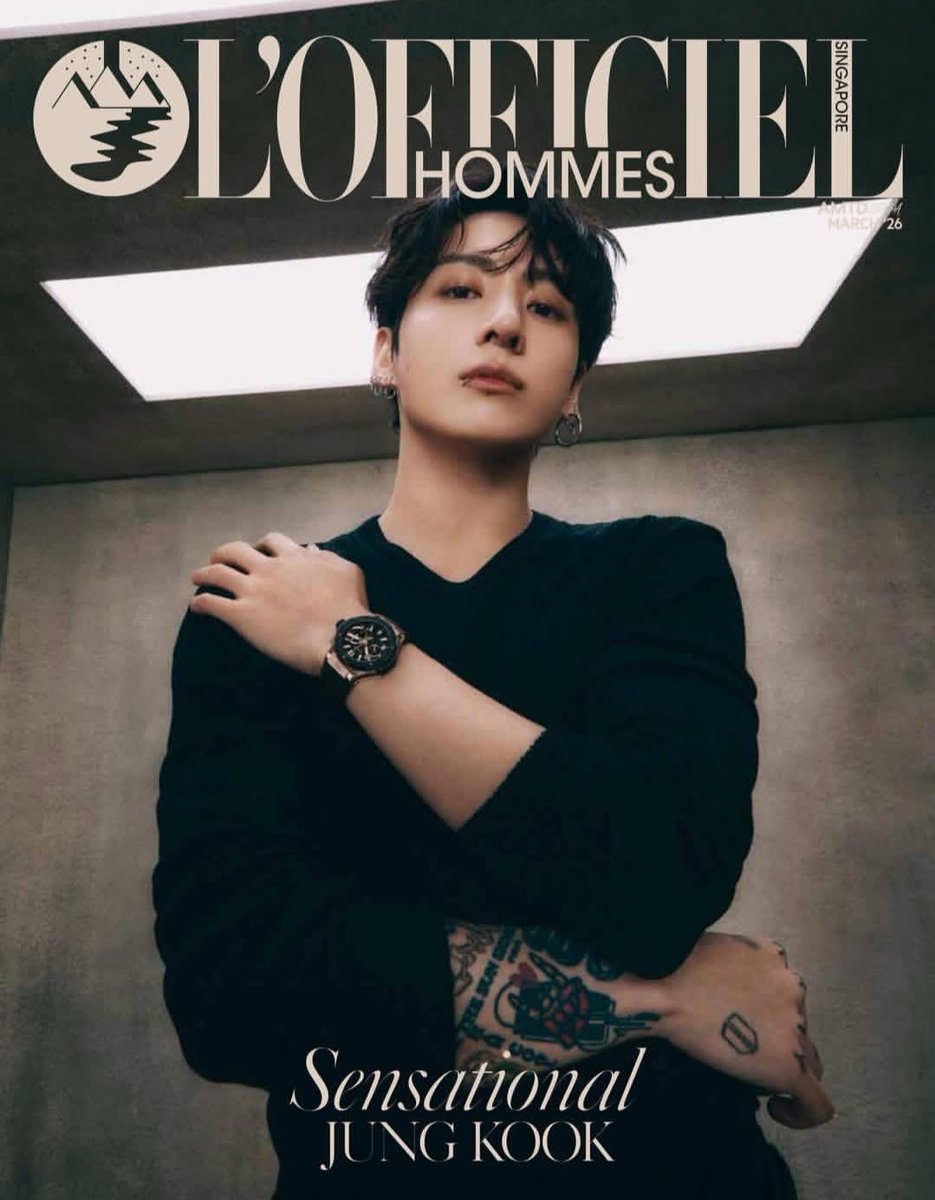 LOFFICIEL HOMMES Singapore 26年3月号 表紙は今月20日カムバック予定