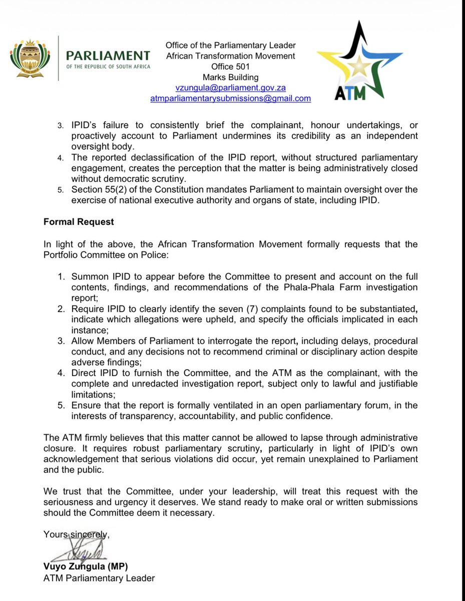 IPID must table the PhalaPhala report to the Portfolio Committee on Police. SAPS members who conducted an unlawful investigation and tortured suspects must be held accountable for their actions.