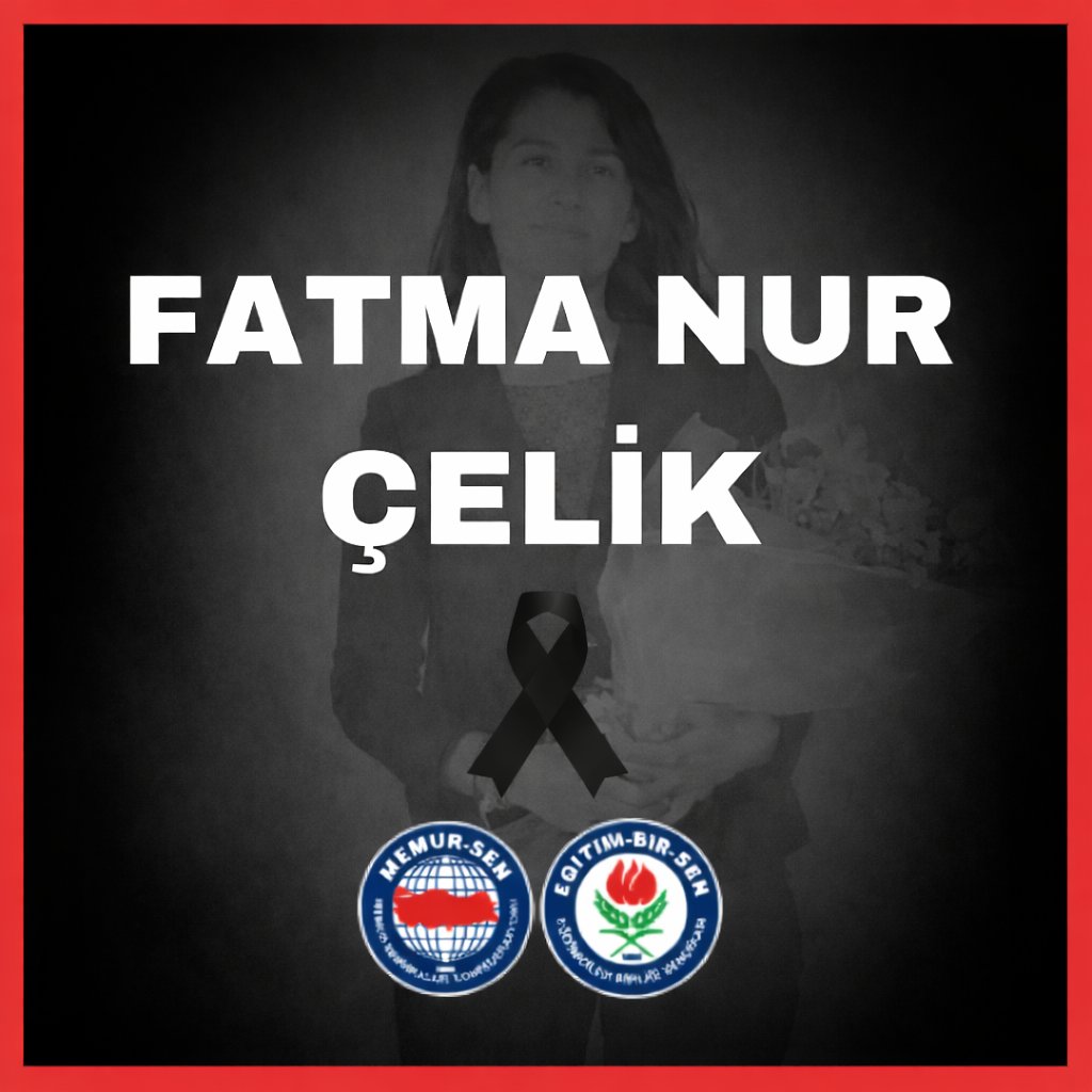 mehmet_uca's tweet photo. Bugün eğitim camiası olarak derin bir üzüntü içindeyiz.

İstanbul Çekmeköy’de görevini yaparken uğradığı saldırı sonucu hayatını kaybeden Fatma Nur Çelik öğretmenimize Allah’tan rahmet; ailesine, yakınlarına ve tüm eğitim camiamıza başsağlığı diliyoruz.

Eğitim çalışanlarına yönelik şiddet, münferit olaylar olmaktan çıkmış; eğitim hizmetinin sağlıklı yürütülmesini tehdit eden ciddi bir toplumsal sorun haline gelmiştir. Okulların güvenli alanlar olması ve eğitim çalışanlarının can güvenliğinin sağlanması ertelenemez bir zorunluluktur.

Fatma Nur öğretmenimizin aziz hatırası önünde bir kez daha vurguluyoruz:

Eğitimcilerin güvenliği teminat altına alınana, okullarda şiddet sona erdirilene kadar mücadelemizi kararlılıkla sürdüreceğiz.

#EgitimdeŞiddeteHayır
#EgitimdeŞiddeteDurDe
