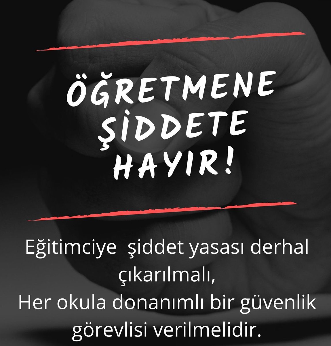 ugur_d2323's tweet photo. Fatmanur Çelik Öğretmenimizin hayattan koparılması sadece bir kişiyi değil, geleceğimizi umutlarımızı yarınlarımızı katletmek demektir… 
Öğretmenlerimize sahip çıkalım onlar bizim yarınlarımız. 
 #ÖğretmeneŞiddeteHayır
#fatmanurcelik 
 #ÖğretmenSahipsizDeğildir https://t.co/olJaBozuIo