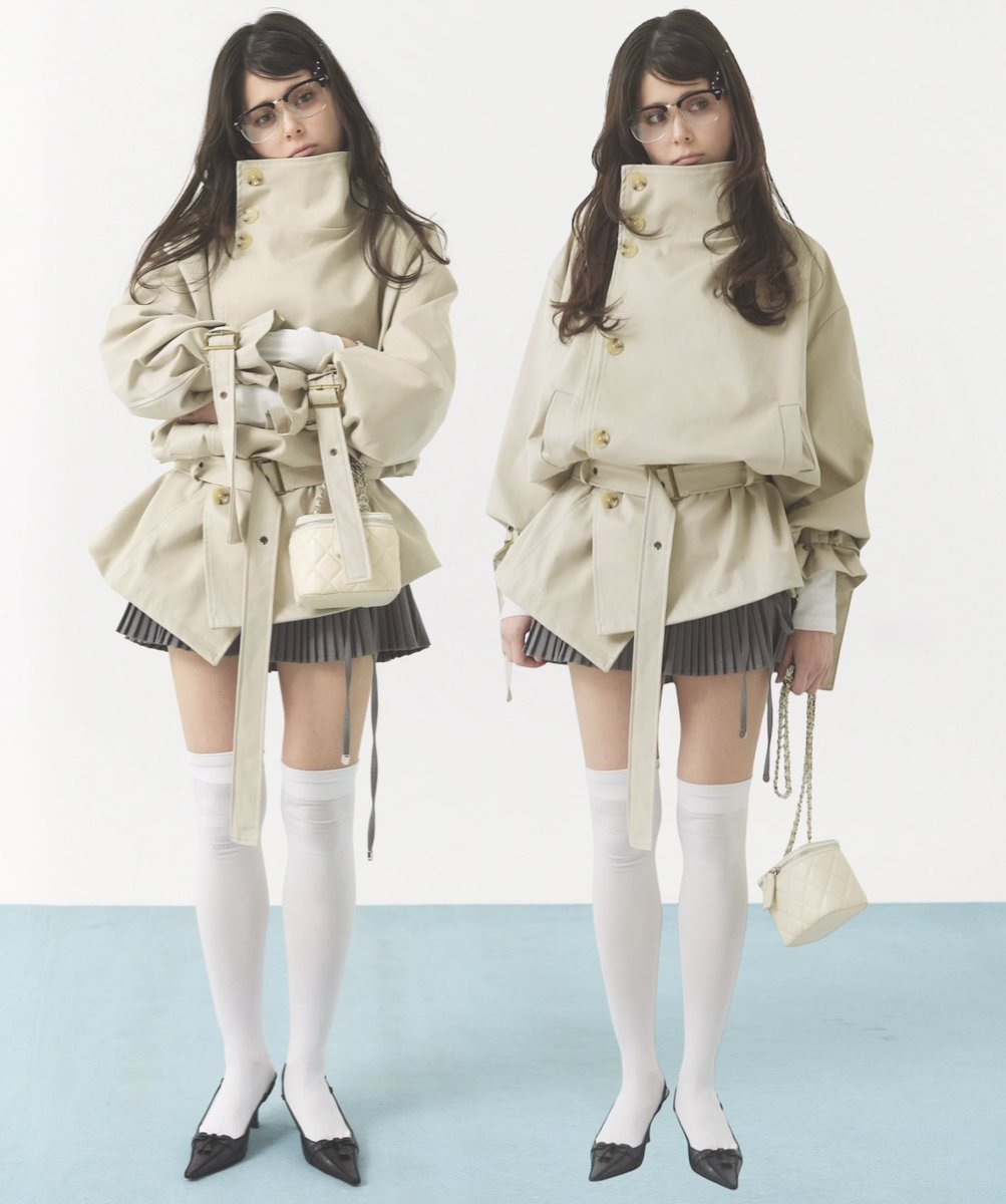 pellicule ペリキュール トレンチコート stand collar trench coat｜PELLICULE | ぺリキュール