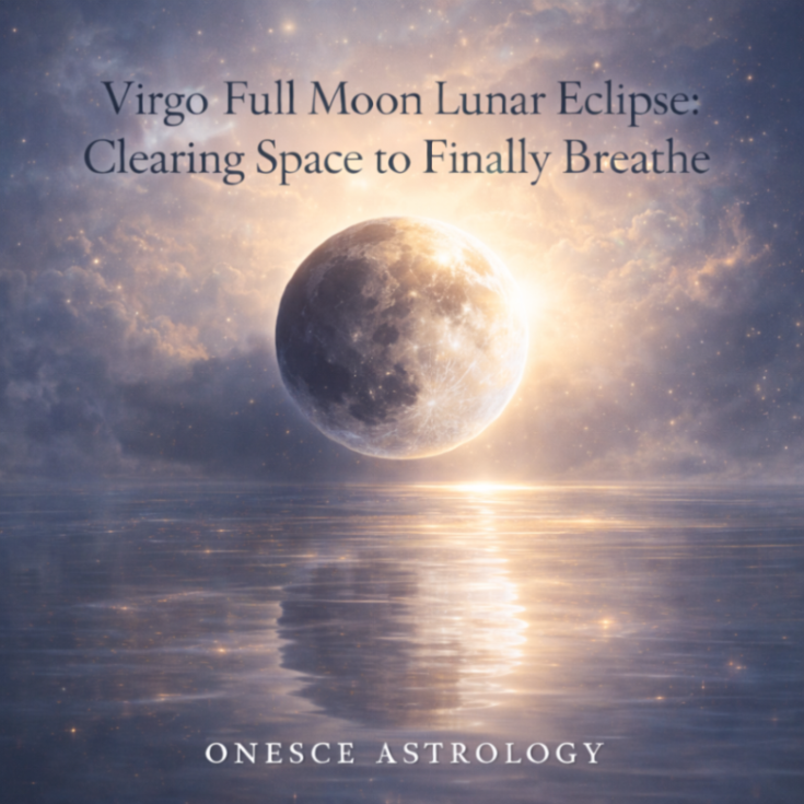onescepress's tweet photo. This Virgo Full Moon Lunar Eclipse supports clearing emotional weight, old habits, &amp; misaligned commitments 🌀

Simplify, listen to the body’s wisdom, &amp; trust the process 🙏

Tune in for insights 🎧 

#onesceastrology #cyclesinharmony #astrology #LunarEclipse #FullMoonEnergy https://t.co/XmWcsXZ7H6