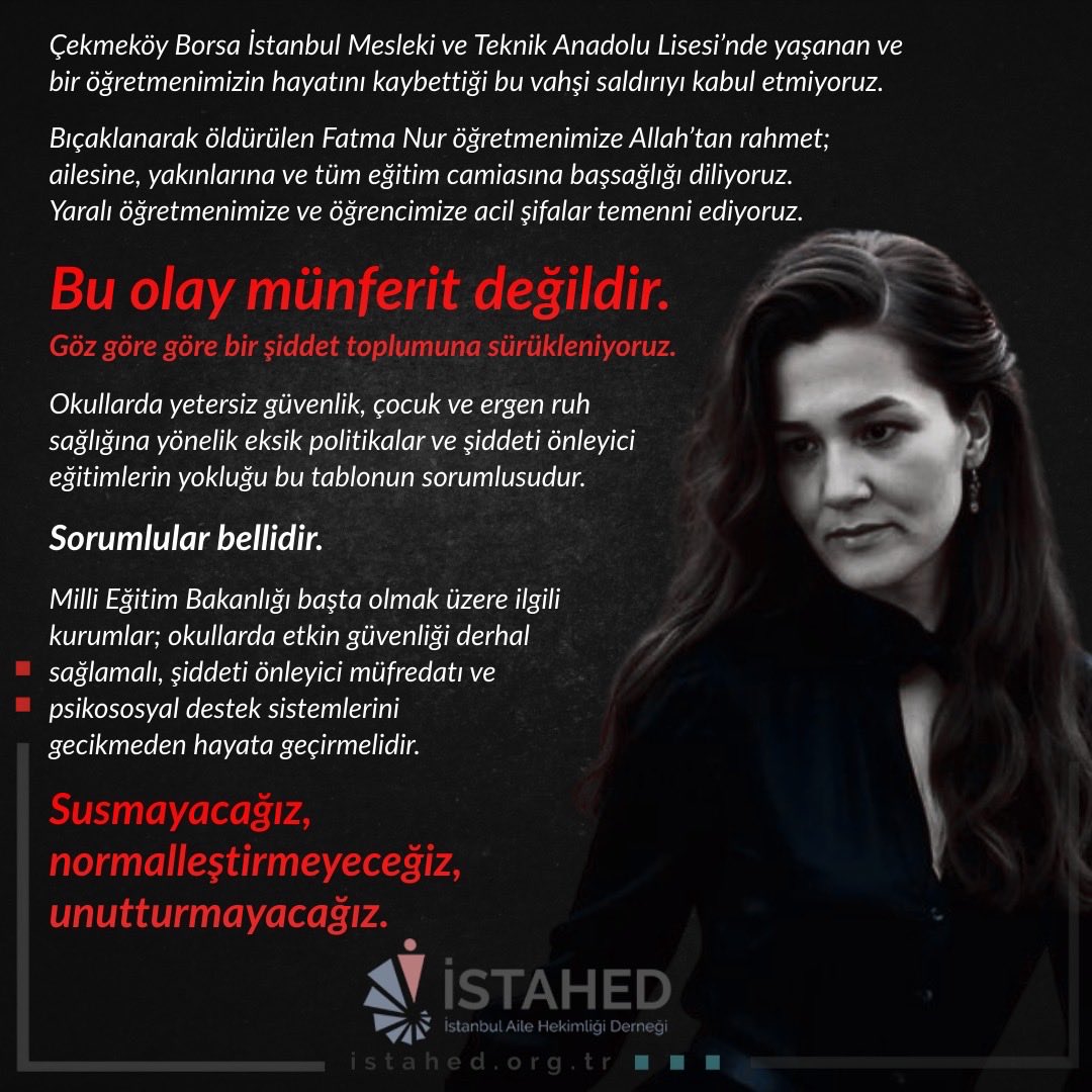 İstanbul Aile Hekimliği Derneği | İSTAHED tweet media