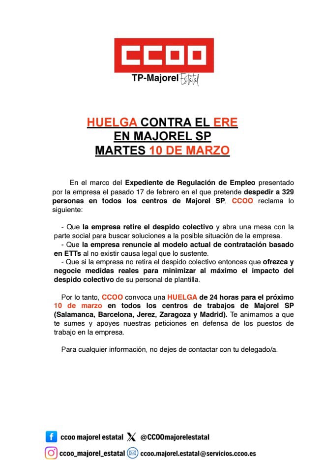 CCOO Majorel Estatal tweet media