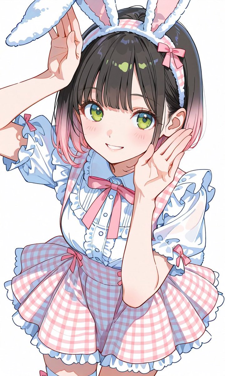 こちらの会場にもお邪魔します🤍
ピンクのギンガムチェックのバニーちゃんにしました💓
控えめなうさぎのポーズ🐰✨
#可愛いが見たい