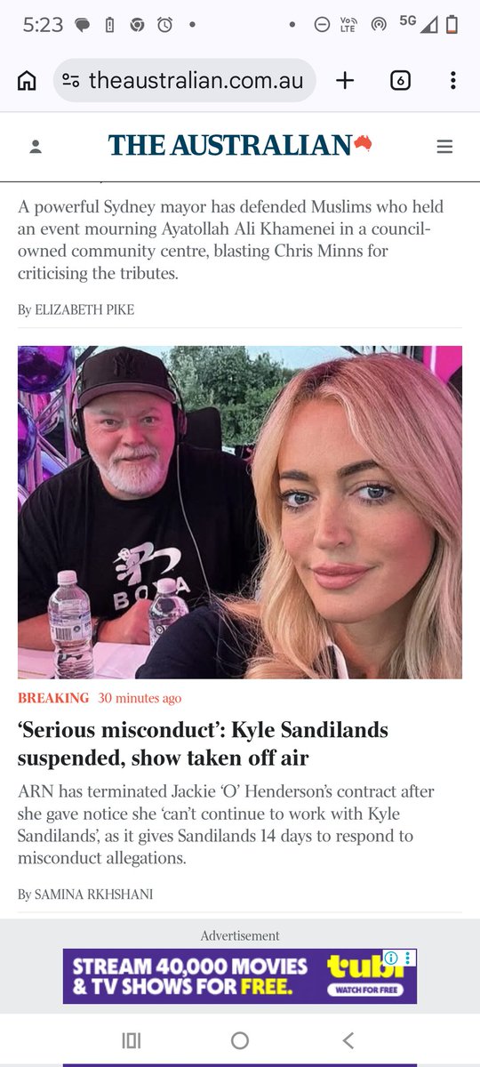 Patrick___James's tweet photo. It looks like it's all over for Kyle Sandilands and Jackie O.  See this article in The Australian. https://t.co/zBWWObN10d