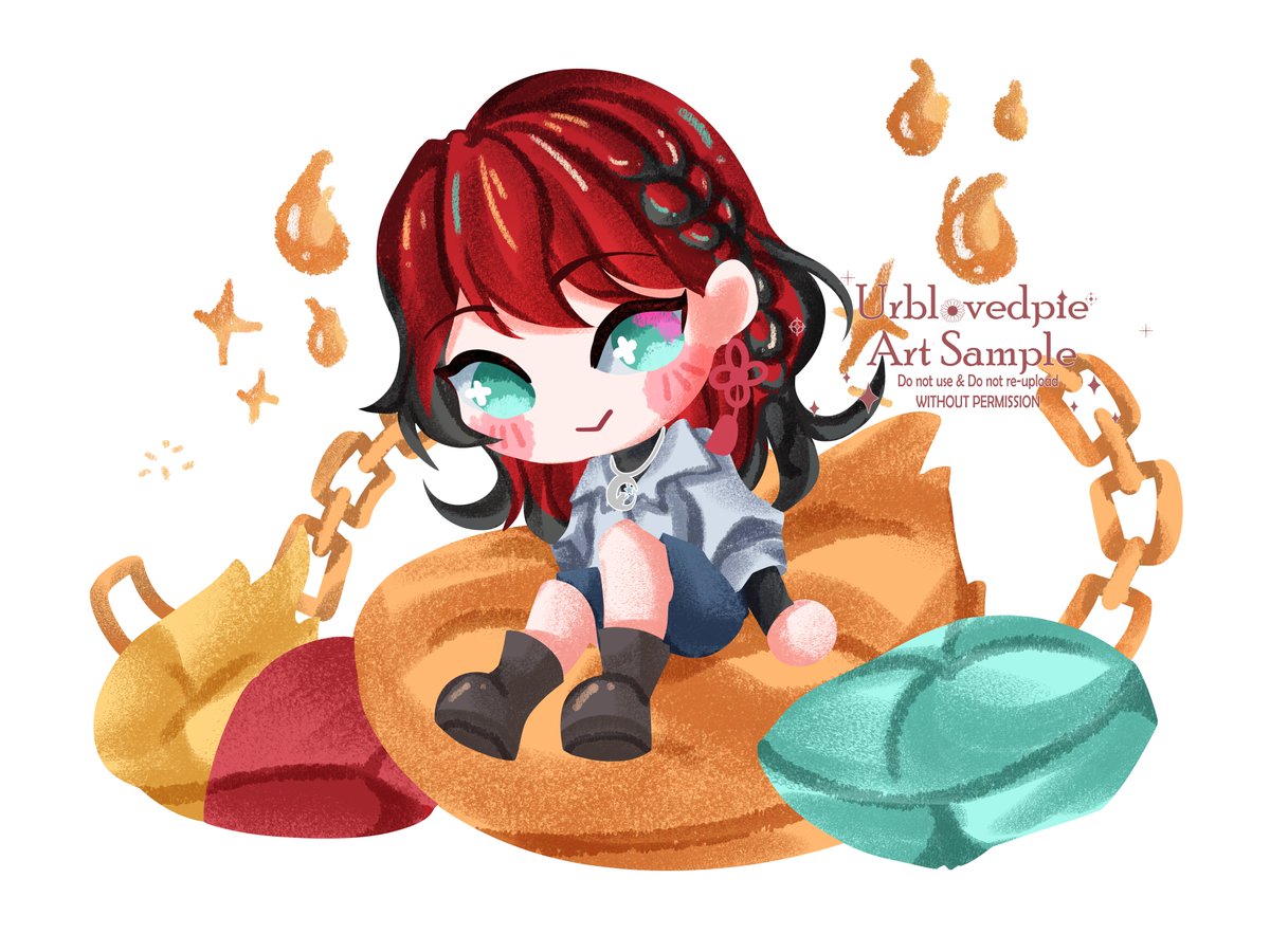 [RT/Share is very appreciated ❤️]
Chibi Crayoon Sample
Comms are open!^^

Vgen info:  vgen.co/UrBlovedPie

#VGenComm #VGenComms #comms_hazell