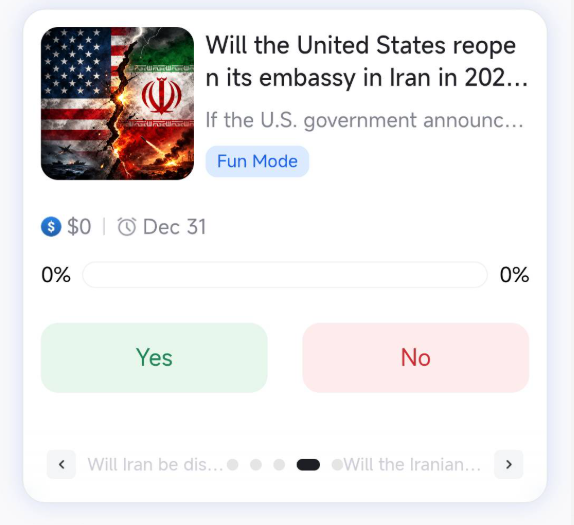 Will the United States reopen its embassy in Iran in 2026?

No embassy. No formal presence. Decades of frozen diplomacy.

Could 2026 change that?

🟢 Yes — official reopening confirmed in 2026
🔴 No — no embassy reestablished this year

If this happens, it’s not just symbolic —