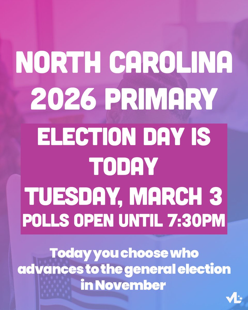 votolatino's tweet photo. Norcarolinos today your community’s future is in your hands.
Voting in the primary Senate race is especially important: Senators approve the President’s picks for the Supreme Court and they also conduct impeachment trials. 👀⚖️ #NCPrimary
https://t.co/H3rou3MEdF https://t.co/iDB06Cwu5r