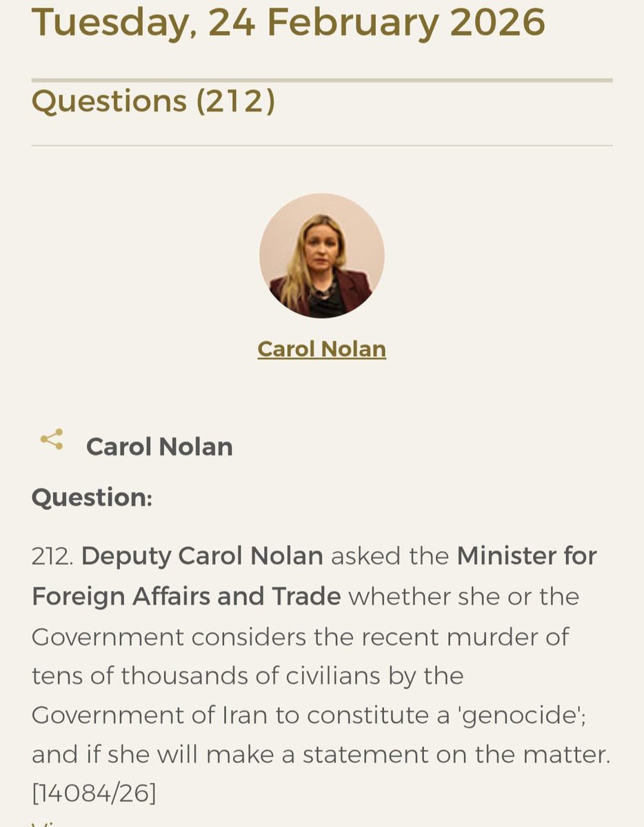 Carol Nolan TD tweet media