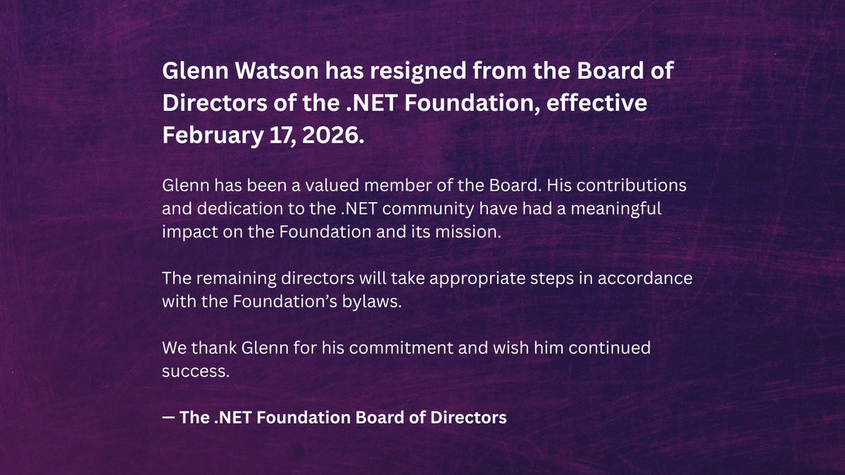 .NET Foundation tweet media