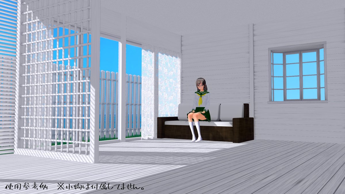 nmsk_白い部屋構築セット(COM3D2専用）

COM3D2.SceneCapture.Plugin　必需
メイドさんを白い部屋で撮影したいがために完全に趣味に走って作ったMODです。　　(;´∀｀)
出来るだけ調整してますが、使い辛かったらゴメンナサイ。
サッシとドアにはボーンがあります。

uu.getuploader.com/nomisuke2/down…
#COM3D2