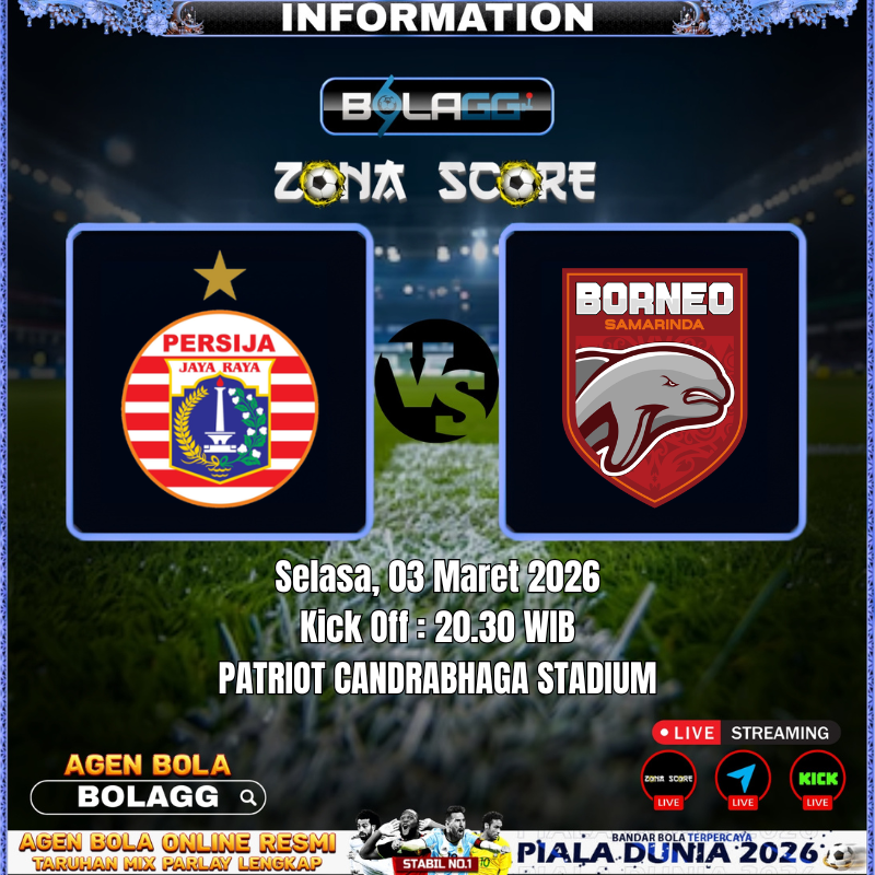 zonascore's tweet photo. 🌟LIVE STREAMING 🌟

PERSIJA JAKARTA VS BORNEO FC
03.MARET.2026
20:30 WIB

Link : 
📎 https://t.co/vuoS6EW65X
📎 https://t.co/EorILNoNph https://t.co/Kst3O9sLBi