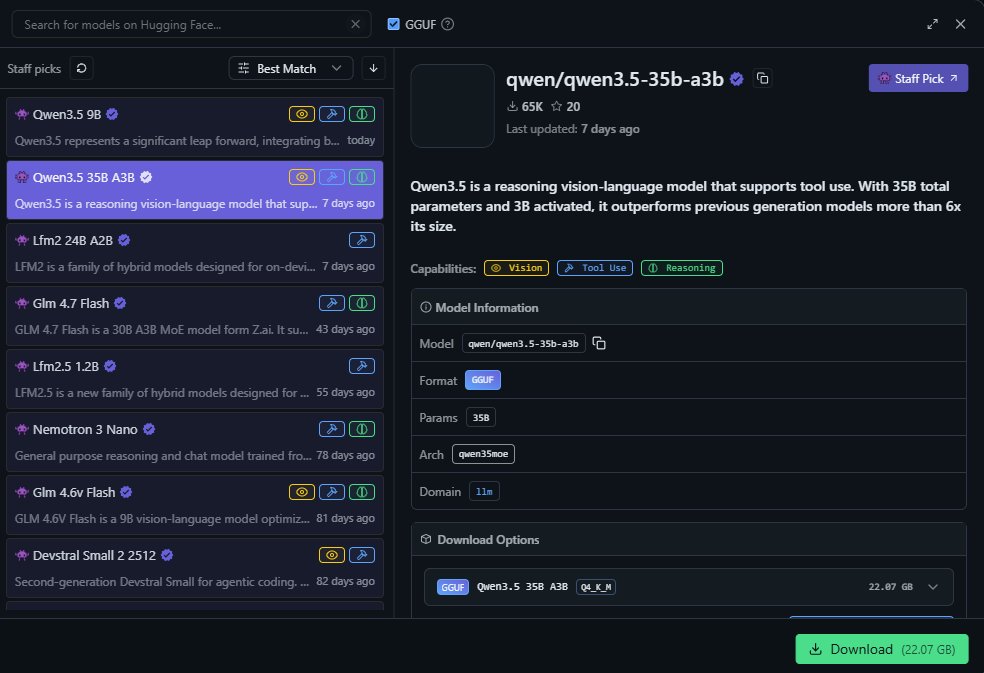 Tweet image showing model specs