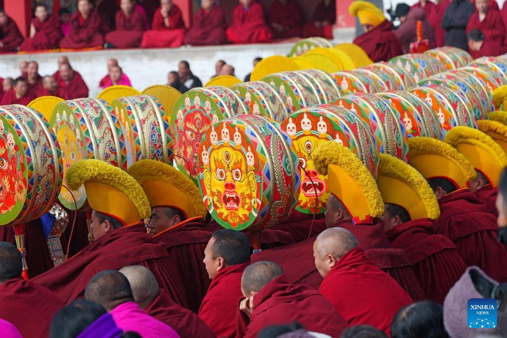 KangbaTV's tweet image. The annual event of exorcism #dance to pray for good luck in the new year was held here on Monday. Built in 1709, Labrang Monastery is one of the six great #monasteries of the Gelug Sect of #Tibetan Buddhism. #plateau #Buddhism