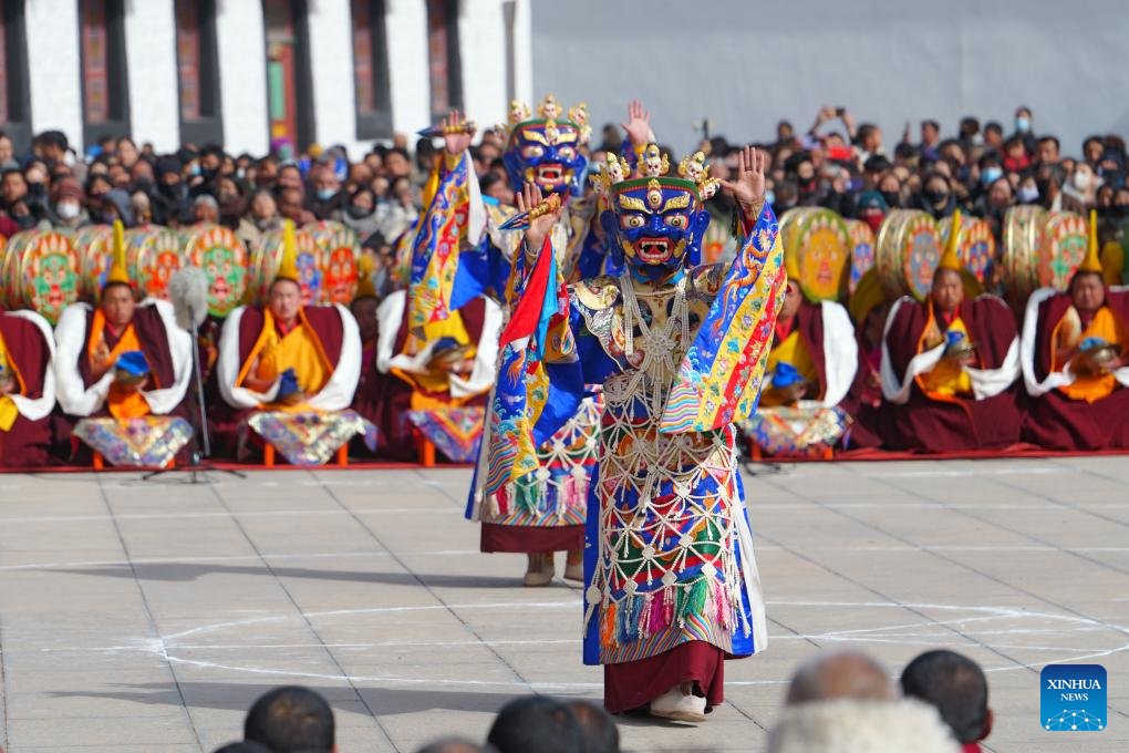 KangbaTV's tweet image. The annual event of exorcism #dance to pray for good luck in the new year was held here on Monday. Built in 1709, Labrang Monastery is one of the six great #monasteries of the Gelug Sect of #Tibetan Buddhism. #plateau #Buddhism