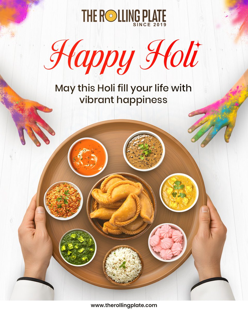 Rollingplate's tweet photo. May this Holi add new colours of success and prosperity to your journey.
Wishing you a safe and joyful celebration.
#HappyHoli https://t.co/cePcPlJvGv