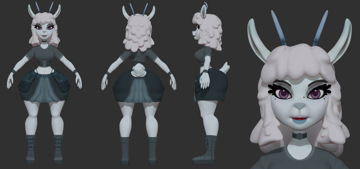 Awright, who are we feelin' here? Alien gal Tooshiseelazerianoqibiriqiriniripiripiri or shotgun wielding alpaca Jex? Gonna do some revamping on 'em, I think...
