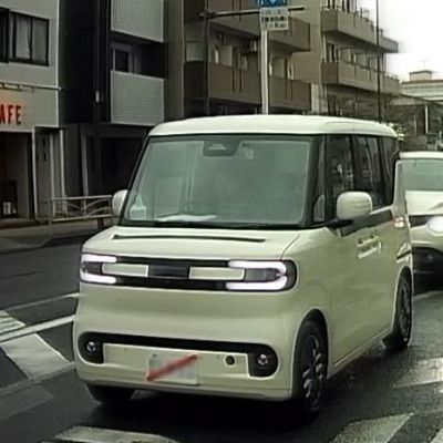 dobuusaP's tweet photo. 雨降りのひな祭りですが、横浜市内の国道16号線で見慣れないテールランプの軽自動車が走っていました。会社とクルマの名前はテープで隠してますが、BYDのRACCO（ラッコ）じゃん！公道テスト？それとも単なる移動？ https://t.co/65tvH4WHSF