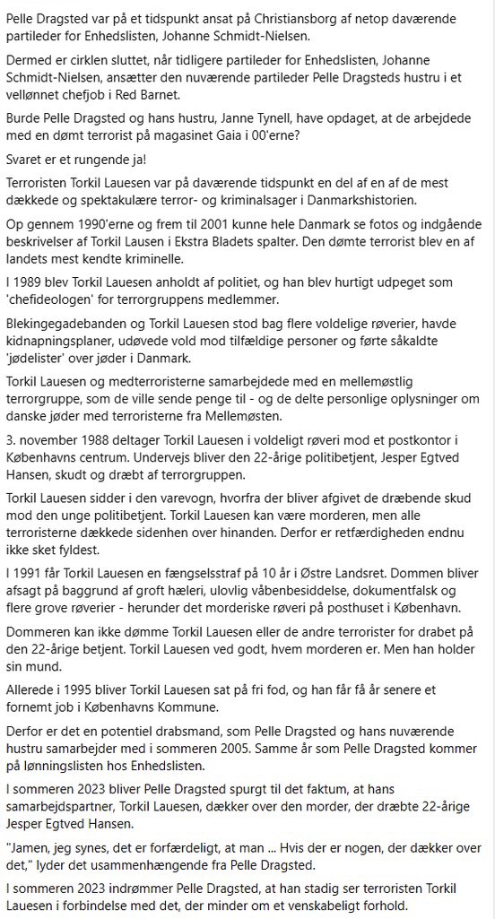 tweetybirddk's tweet photo. Bare en venlig reminder om, hvem Pelle Dragsted og kone er! Sådan rigtigt, uden mediernes skøn maleri af dem!
Terrorist sympatisører! #dkpol #FT26 #valg26 https://t.co/iNYBsv5eSq