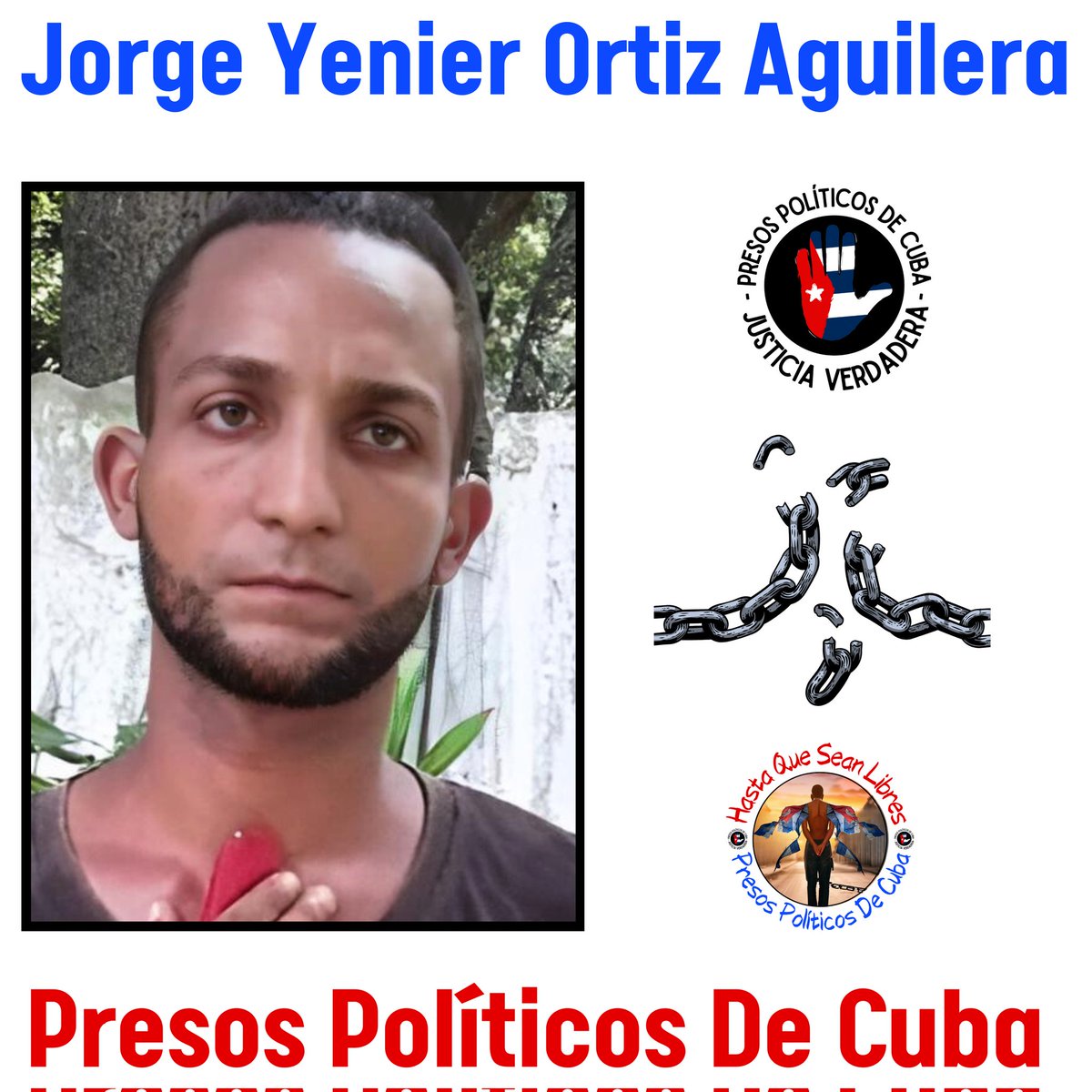📢 Denuncia pública, por Librado Linares.

El preso político Yenier Ortiz Aguilera fue golpeado el pasado 25 de febrero y enviado a una celda de castigo en el Campamento Veguita No. 1, en Granma, tras protestar por la pésima alimentación que reciben los reclusos. Posteriormente,