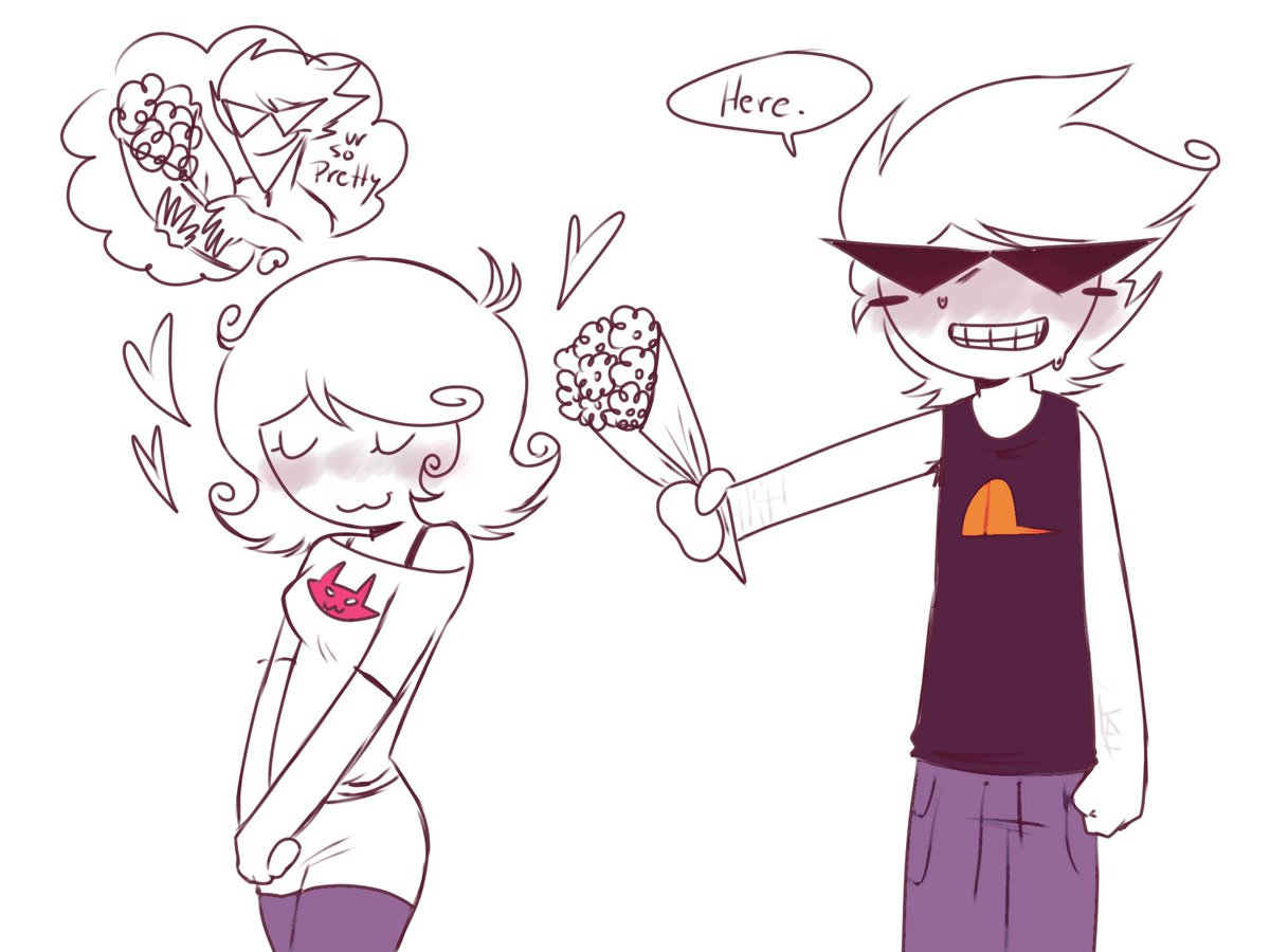 ditzydirk's tweet photo. I don't know why people hate dirkroxy so much, they're cute and I love them. https://t.co/eO56MSaFxi