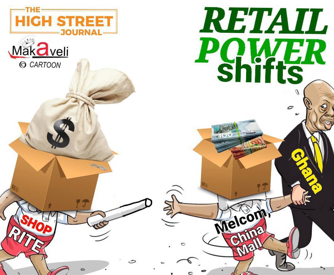 TheHighStreetJ's tweet photo. Ghana Chronicles by Makaveli the Cartoonist
—Retail Power Shifts in Ghana: China Mall, Melcom and the Future of Modern Shopping, ETC.
#THSJ #Business #Retail #Melcom #ChinaMall #Ghana https://t.co/Muo6SZ9IS5