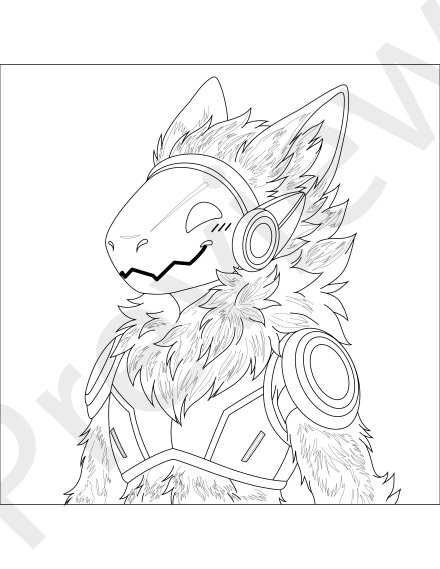 Sible_blu's tweet photo. Just finished this custom Protogen #pfp  and I love how the red neon glow pops against the dark floof. Cyber vibes but still soft and fluffy 🐾

#furry #protogen #furryartist #furryart #commission https://t.co/W1o8Fii8hP