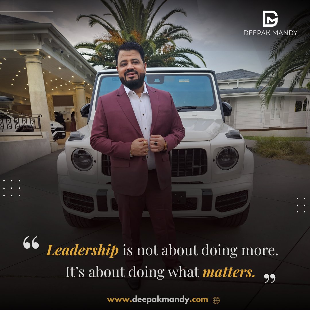 DeepakMandy's tweet photo. Leadership isn’t about doing everything; it’s about focusing on what truly matters and creating meaningful impact through intentional, purposeful action.

🌎 https://t.co/b0uatVMeu5

#DeepakMandy #Leadership #LeadershipMindset #FocusOnWhatMatters #LeadershipQuotes #GrowthMindset https://t.co/CNTw1fj1Mf