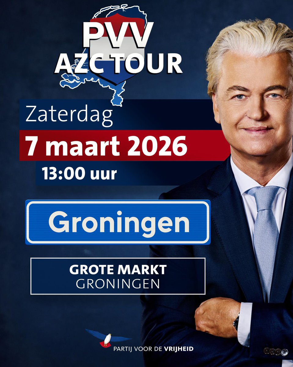 Zaterdag naar Groningen! ❤️

13.00 uur, Grote Markt!

#AZC #AZCTour #PVV #AZCWegErmee