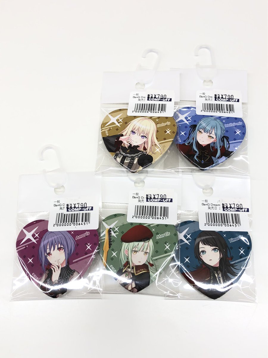 バンドリ・夢限大みゅーたいぷ アクリルスタンド、缶バッジが入荷しま