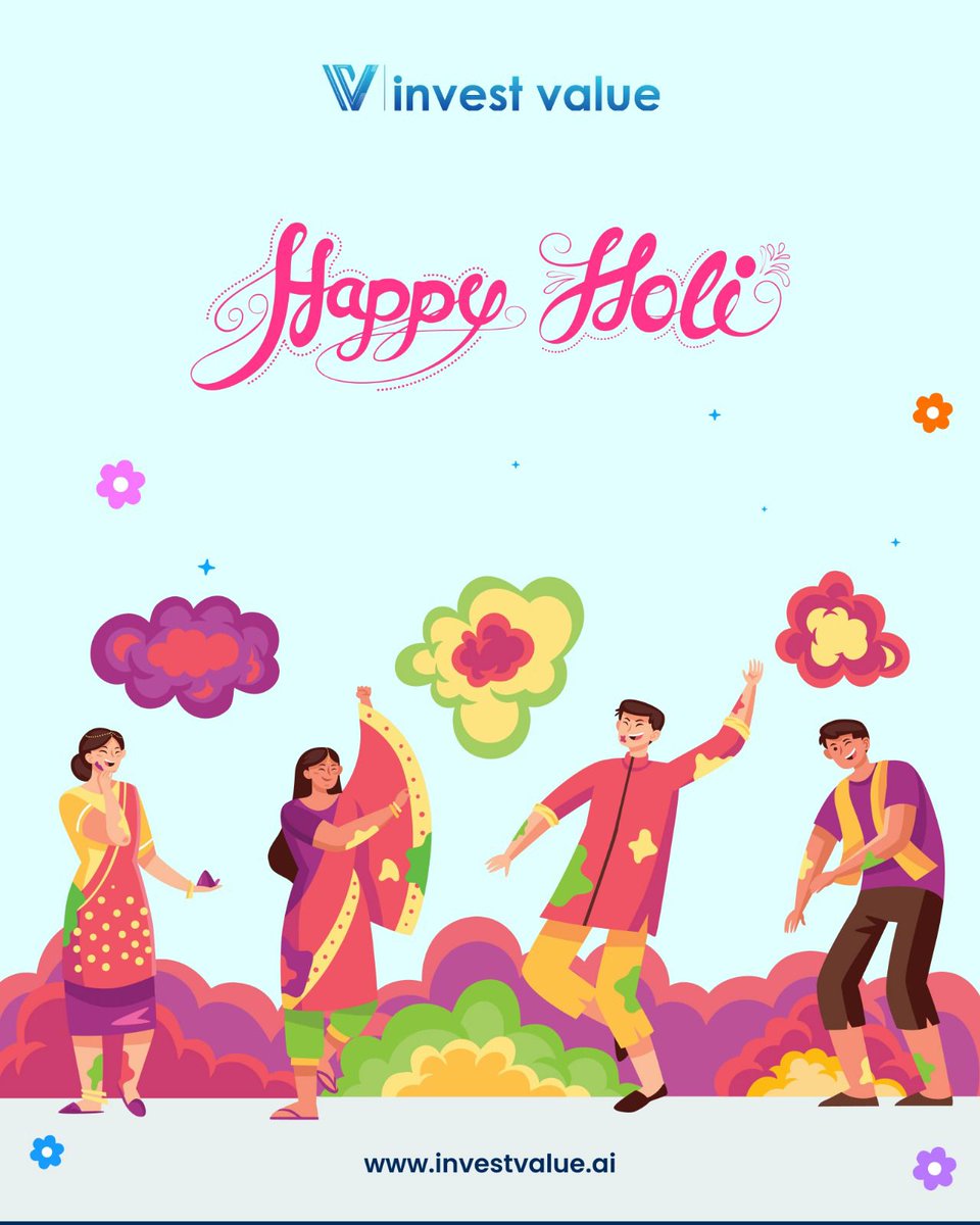 investvalueai's tweet photo. May your investments flourish, your goals stay strong, and your financial journey remain vibrant and rewarding. 💼✨

Happy Holi

@investvalueai  

#investvalue #happyholi #holivibes #wealthcreation #financialgrowth #smartinvesting https://t.co/i3MZC8QGY1