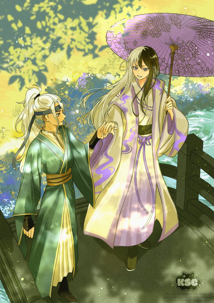 kuraschuu's tweet photo. can a walk be considered a date? 🍃

#千ゲ #SenGen https://t.co/SGD1Bv9VW4