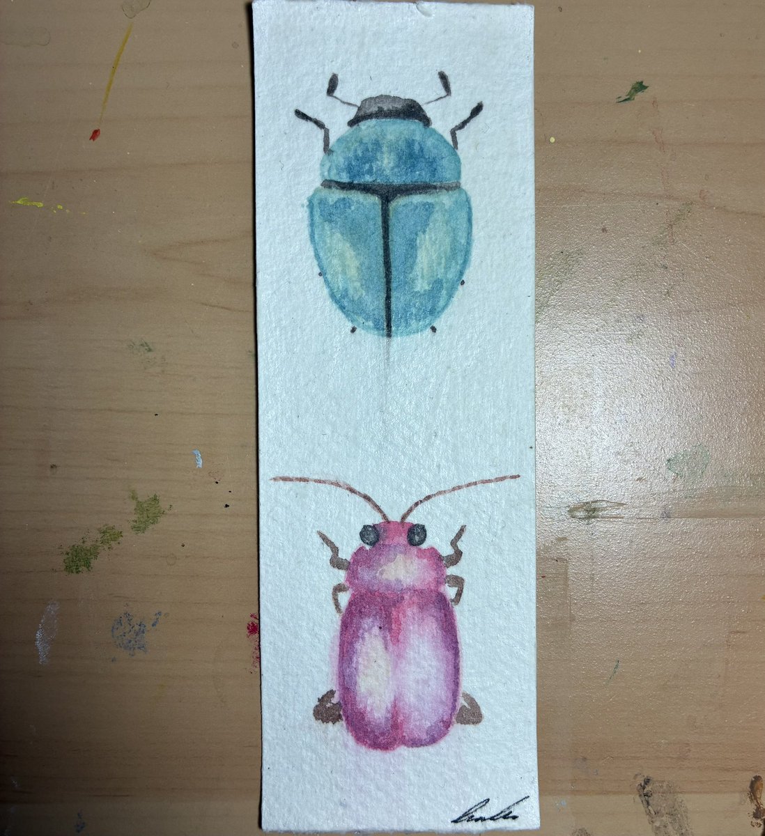 LouLous_Art's tweet image. Three artworks for this week to catch up, what MIA for a bit

Painted these bookmarks with watercolour

6,7,8/52 artworks

#watercolour #bookmark #art